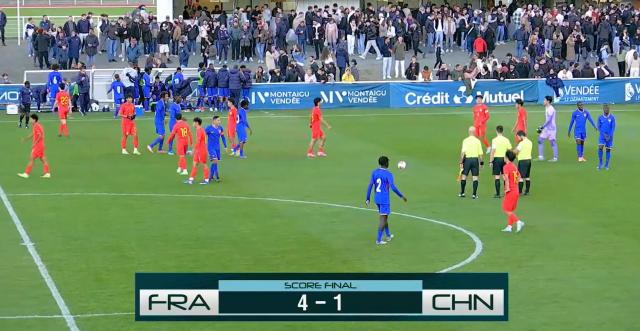 葡京娱乐场-蒙太古杯-刘凯源助攻吴比乐破门 U16国少1比4法国